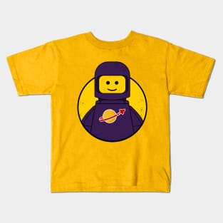 Spaceman Purple Kids T-Shirt